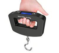 1 pezzo Bilancia elettronica portatile, bilancia digitale ad alta precisione con maniglia comoda, bilancia a molla leggera, bilancia compatta da appendere per uso domestico Stile gancio,Stile nastroAB