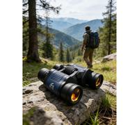 1 pezzo Binocolo ad alta definizione con prisma BAK4, ingrandimento 60X60, visione ultra lunga 10000M, obiettivo a grande apertura con membrana rossa, adatto per escursioni all'aperto, birdwatching, c