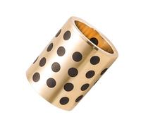 1 pezzo Boccola autolubrificante per macchinari, cuscinetto a manicotto in ottone e grafite, diametro interno 25 mm, diametro esterno 33-40 mm,Nero rame,25x33x25mm