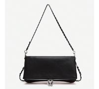 1 pezzo Borsa a tracolla da donna con catena, borsa a tracolla, borsa a mano con texture a litchi e catena rimovibile, borsa quadrata piccola minimalista e alla moda, con tracolla rimovibile per esser