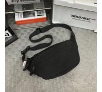 1 pezzo Borsa a tracolla e marsupio casual da uomo, con chiusura lampo, scomparti multipli, stampa lettere su fondo monocolore, regolabile, adatto per uso all'aperto, sport, viaggio, streetwear Poliam