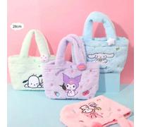 1 pezzo Borsa a tracolla imbottita di Cinnamoroll di Sanrio - Borsa carina e morbida con ciondolo staccabile, adorabile borsa a tracolla da anime, adatta per ragazze e collezionisti, portafoglio imbot