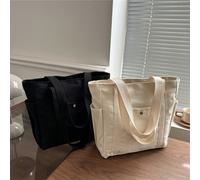 1 pezzo Borsa a tracolla in tela di grandi dimensioni - Adatta sia per il lavoro che per il tempo libero, questa elegante borsa a spalla può essere utilizzata come una grande borsa da spiaggia, una bo