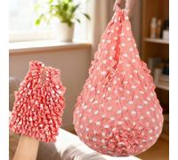 1 pezzo Borsa a tracolla magica e allungabile per donna, borsa della spesa riutilizzabile di grande capacità, borsa della spesa pieghevole, elementi essenziali da viaggio, borsa a forma di ananas, bor