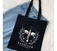 1 pezzo Borsa a tracolla pieghevole leggera con motivo del drago che vola nel cielo infinito, borsa da shopping alla moda e casual di grande capacità, adatta per studenti universitari per riporre forn