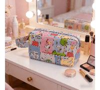 1 pezzo Borsa cosmetica impermeabile con Snoopy, adatta per il trucco da viaggio quotidiano, per l'immagazzinaggio nel campus, può anche essere utilizzata come regalo per il ritorno a scuola, complean