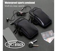 1 pezzo Borsa da braccio impermeabile universale con cerniera a doppio strato, la borsa da braccio perfetta per sport all'aperto per uomini e donne - Fascia regolabile per corsa, escursionismo, ciclis