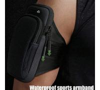 1 pezzo Borsa da braccio impermeabile universale con cerniera a doppio strato: la borsa da braccio perfetta per sport all'aperto per uomini e donne - Fascia regolabile per corsa, escursionismo, ciclis