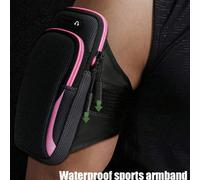 1 pezzo Borsa da braccio universale impermeabile per telefono cellulare con cerniera a doppio strato: la borsa da braccio perfetta per sport all'aperto per uomini e donne - Fascia regolabile per corsa