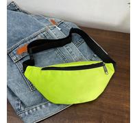 1 pezzo Borsa da donna alla moda per la vita/Borsa da petto con cerniera nascosta, in materiale di nylon impermeabile e di colore unito, adatta per riporre monete e piccoli oggetti, Borsa da uomo con