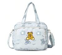 1 pezzo Borsa da mamma in stile Ins, borsa a mano e a spalla minimalista, borsa fasciatoio di moda ricamata per le madri quando escono Tagli UnicaFumetto,Lettere,PiantePoliestere