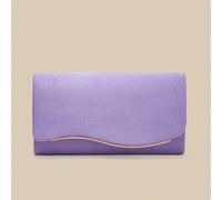1 pezzo Borsa da sera lilla da donna, clutch a busta in velluto di alta qualità con design a patta, adatta per vacanze, stagione estiva, spiaggia, pendolarismo aziendale e altre occasioni, borsa a tra