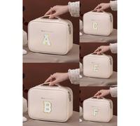 1 pezzo Borsa da viaggio multifunzionale per il trucco, organizer cosmetico, borsa cosmetica impermeabile da bagno, porta pennelli trucco, borsa cosmetica a doppio strato, organizer trucco portatile, 