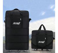 1 pezzo Borsa da viaggio pieghevole e impermeabile con grande capacità, borsa da viaggio con ruote, borsa da donna per lo stoccaggio, borsa da viaggio per studio all'estero e trasloco, borsa per la sc