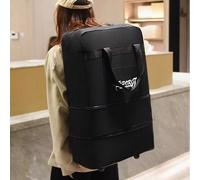 1 pezzo Borsa da viaggio pieghevole e impermeabile di grande capacità, con ruote, valigia espandibile per il check-in in aereo, borsa da viaggio per donna adatta per viaggi, studio all'estero, trasloc