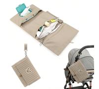 1 pezzo Borsa fasciatoio per bebè con design a orsetto, borsa portatile per articoli per l'igiene del neonato, porta salviettine umidificate e pannolini multifunzionale Tagli UnicaAnimale,Fumetto,quad