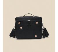 1 pezzo Borsa isolata per passeggino da bebè con ricamo di orsetti, borsa termica, borsa refrigerante, adatta per appenderla al passeggino 28*22*15Tessuto