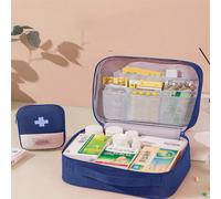 1 pezzo Borsa medica portatile con scomparti multipli, adatta per viaggio, salute e uso di emergenza per campeggio all aperto, escursioni, viaggi di emergenza, borsa multiuso per il pronto soccorso pe