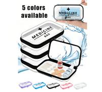 1 pezzo Borsa per il pronto soccorso trasparente portatile, organizer impermeabile per medicinali, borsa con cerniera in plastica rigida trasparente per emergenze mediche per viaggi e casa, leggera e 