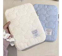 1 pezzo Borsa per tablet iPad carina ricamata a nuvola, adatta per laptop da 11/13/15 pollici, borsa per il trasporto Bianco 15-15,6 pollici,Bianco 13-14 pollici,Bianco 11 pollici,Blu 13-14 pollici,Bl