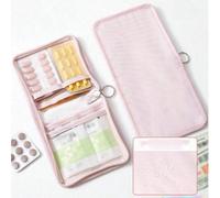 1 pezzo Borsa piccola multifunzionale in tessuto tinta unita, kit di pronto soccorso portatile, borsa da viaggio per esterni, borsa per il deposito di emergenza in dormitorio (opzione multicolore), pu