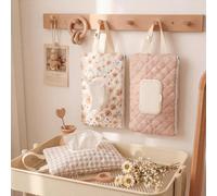 1 pezzo Borsa porta salviette umidificate per passeggino mamma e bambino, organizer floreale da appendere per pannolini, fazzoletti e articoli essenziali per il bambino Tagli Unicastampa dappertuttoPo
