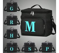 1 pezzo Borsa termica per il pranzo in materiale di poliestere, grande capacità, cerniera, design multifunzionale, accessori essenziali per scuola e attività all'aperto, organizer per insegnanti, bors