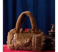 1 pezzo Borsa ufficiale e concessa in licenza, realizzata in morbido peluche a forma del Libro dei Mostri di Harry Potter, un regalo creativo per compleanni Fumetto,Lettere,A strisceTessuto