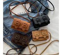 1 pezzo Borsetta quadrata mini opaca con dettagli, borsa a tracolla rossa di moda, casual e leggera, in tessuto comodo, adatta per uscite quotidiane, gioco, scuola, pendolarismo, regalo perfetto per g