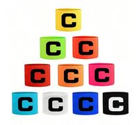 1 pezzo Bracciale elastico regolabile da capitano con lettera "C", disponibile in più colori, adatto per competizioni e allenamenti di sport di squadra, che indica chiaramente la posizione di capitano