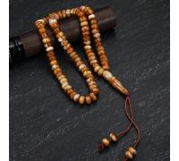 1 pezzo Bracciale vintage con perle da preghiera, intrecciato a mano, corda, per donne o uomini, per preghiera, divinazione, accessorio per il culto PMMA