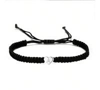 1 Pezzo Braccialetto Di Amicizia Alla Moda Con Intreccio Semplice Di Lettere Dell'alfabeto, Braccialetto Alla Moda Per Coppia Ed Amici L,M,S,H,A,T,O,X,B,C,D,E,F,G,I,J,K,N,P,Q,R,U,V,W,Y,Z,Set da 26 let
