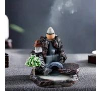 1 pezzo Bruciatore di incenso decorativo in resina a ricaduta, design a cascata elegante, purificatore d'aria, regalo artigianale, decorazione per la casa, diffusore di aromi da tavolo, senza elettric