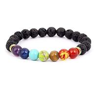 1 Pezzo Buddha Benedica Perdere Peso Chakra Braccialetto Lava Healing Balance Beads Reiki Buddha Preghiera Braccialetto di Pietra Naturale per Le Donne