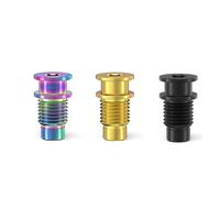1 pezzo Bullone for albero di rotazione del deragliatore posteriore UT R8000 for bici da corsa Vite for asse di fissaggio del cambio for bicicletta in lega di titanio M10x20,5 mm(Black)