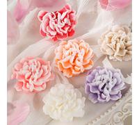 1 pezzo Candela a forma di fiore di Garofano, candela da matrimonio come regalo rosa,blu,Bianco,giallo,Viola,verdeCera