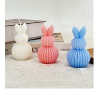 1 pezzo Candela profumata a forma di orecchio di coniglio, candela per San Valentino/Pasqua, regalo per gli altri, regalo per le feste, candela non accesa ma profumata, ornamento decorativo di alta qu