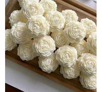 1 pezzo Candela profumata decorativa, candela romantica per San Valentino, realizzata in cera di soia naturale, infusa con fragranza di gardenia e legno di sandalo, a forma di rosa, crea un'atmosfera