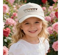 1 pezzo Cappellino da baseball classico a forma di cuore per bambini, cappellino da baseball con cuore rosa & cuore nero, adatto per ragazzi & ragazze, San Valentino, Pasqua, regalo estivo per la spia