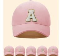 1 pezzo Cappellino da baseball con motivo alfabeto da 26 lettere per bambini, cappello da sole per bambini e bambine, adatto per uso quotidiano all'aperto, protezione UV 8-12Y,1-3Y,12-16Y,3-8YLettereP