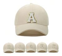 1 pezzo Cappellino da baseball con motivo alfabeto da 26 lettere per bambini, cappello da sole per bambini e bambine, adatto per uso quotidiano all'aperto, protezione UV 8-12Y,1-3Y,12-16Y,3-8YLettereP