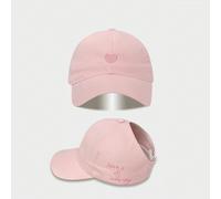 1 pezzo Cappellino da baseball con ricamo a forma di cuore per bambine, adatto per uscite all'aperto in primavera ed estate, cappello protettivo dal sole 2-6Y,8-16 anni,5-8 anniLetterePoliestere