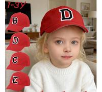 1 pezzo Cappellino da baseball con stampa a lettere per bambini, cappello da sole con visiera 3D per ragazze, protezione UV, adatto per bambini dai 3 ai 16 anni per uso quotidiano all'aperto 1-3YLette