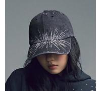 1 pezzo Cappellino da baseball da donna con ricamo a lettera, cappello da sole unisex alla moda per attività all'aperto, vacanze, viaggi, regalo per il ritorno a scuola. Fumetto,LetterePoliestere