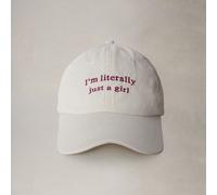 1 pezzo Cappellino da baseball da donna ricamato "I'm Literally Just A Girl", cappello regolabile per protezione solare all'aperto per primavera autunno viaggi vacanze al mare, cappellino stile unisex