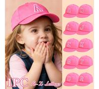 1 pezzo Cappellino da baseball per neonati/bambini piccoli con ricamo di lettere, design carino con 26 alfabeti, adorabile per bambini e bambine per uso esterno, primavera/estate, ottimo come regalo p