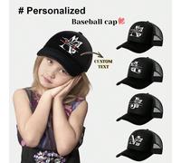 1 pezzo Cappellino da baseball personalizzato per bambini, disponibile in 26 lettere, alla moda e versatile, possibilità di stampare il proprio nome, adatto come regalo, adatto per ragazzi e ragazze p