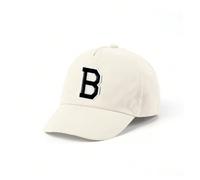 1 pezzo Cappellino da baseball regolabile con lettere da A a Z, adatto per principesse, per viaggi, attività all'aperto e uso quotidiano, regalo di compleanno 1-3YLetterePoliestere