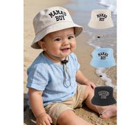 1 pezzo Cappello a secchiello ricamato "Mama's Boy" per neonati, bambini piccoli e bambini, cappello casual da esterno regolabile per protezione solare per bambini di età 1-3 anni 6-12M,1-2Y,2-3Y,3-4 