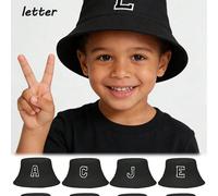 1 pezzo Cappello a secchiello stile Y2K con motivo a 26 lettere, cappello da sole versatile per bambine, adatto per primavera, estate, uso casual, attività all'aperto, scuola, regalo 8-12Y,3-5 anni,5-